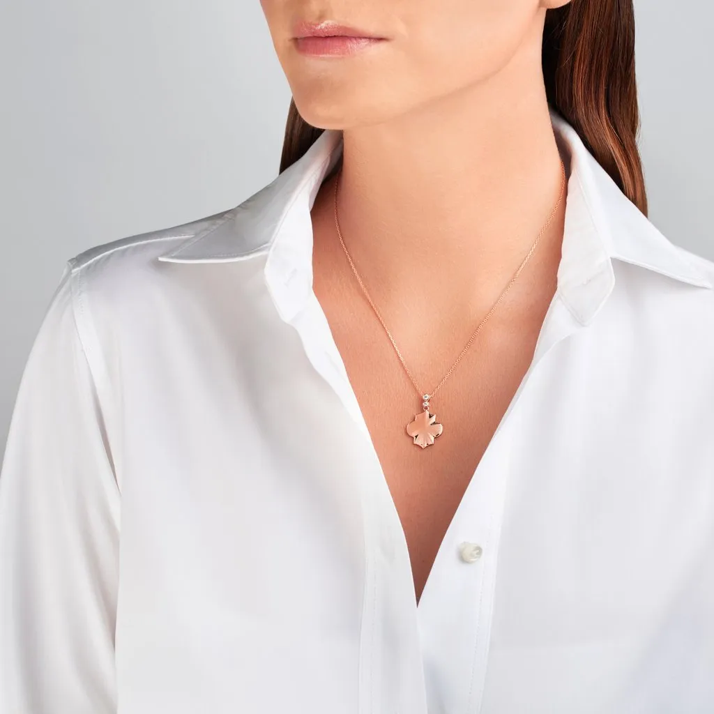 Ksenia Mirella Regal 18ct Yellow Gold 0.14ct Diamond Necklace