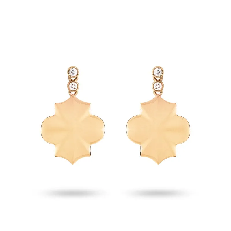Ksenia Mirella Regal 18ct Yellow Gold 0.28ct Diamond Earrings