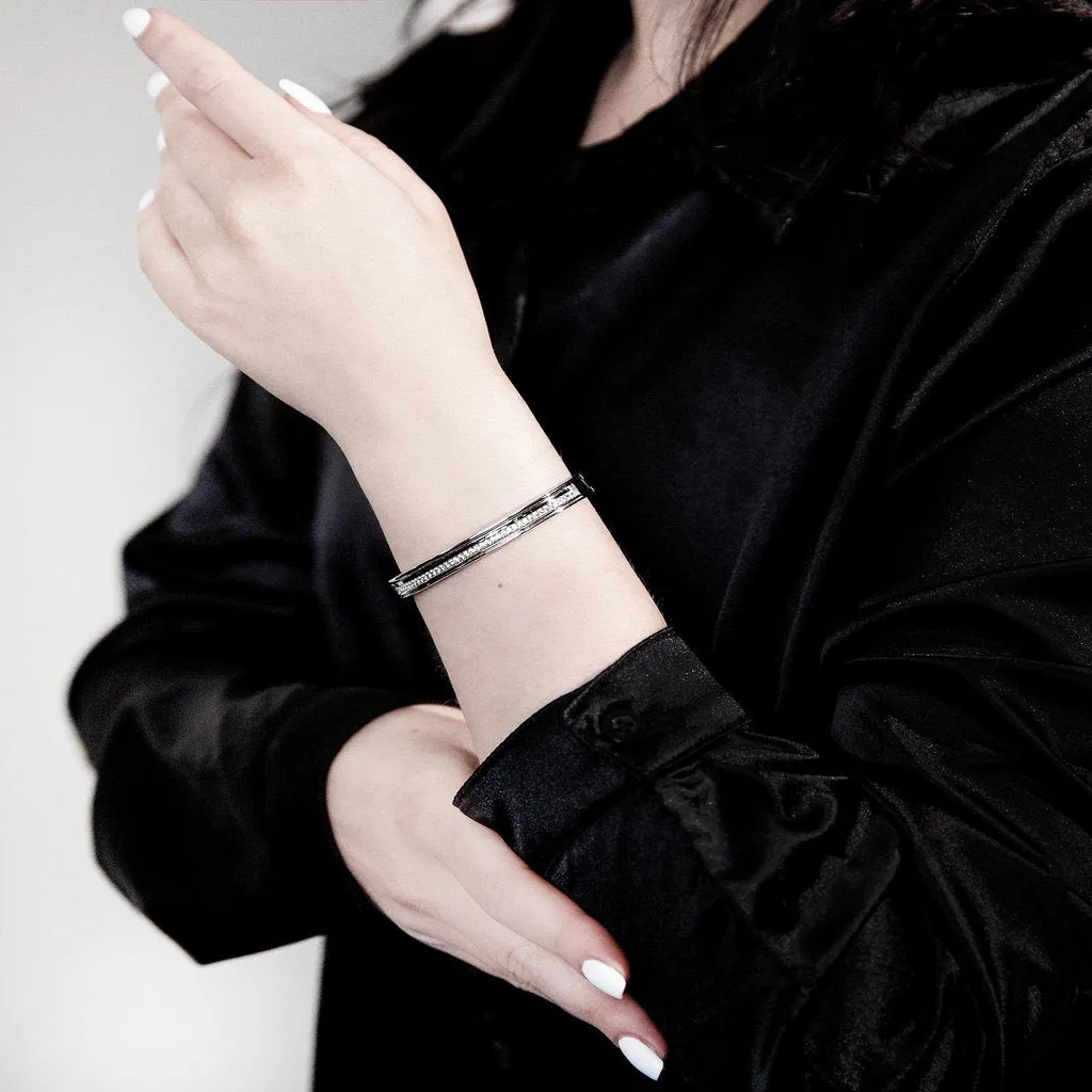 Ksenia Mirella Regina 18ct White Gold 0.76ct Diamond Bangle