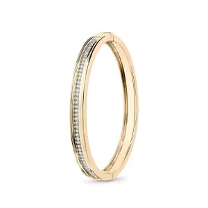 Ksenia Mirella Regina 18ct Yellow Gold 0.76ct Diamond Bangle