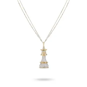 Ksenia Mirella The Queen 18ct Yellow Gold 4.00ct Diamond Pave Necklace