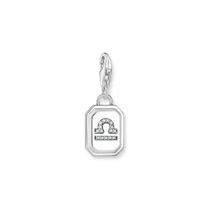 Libra Zodiac sign silver charm Pendant