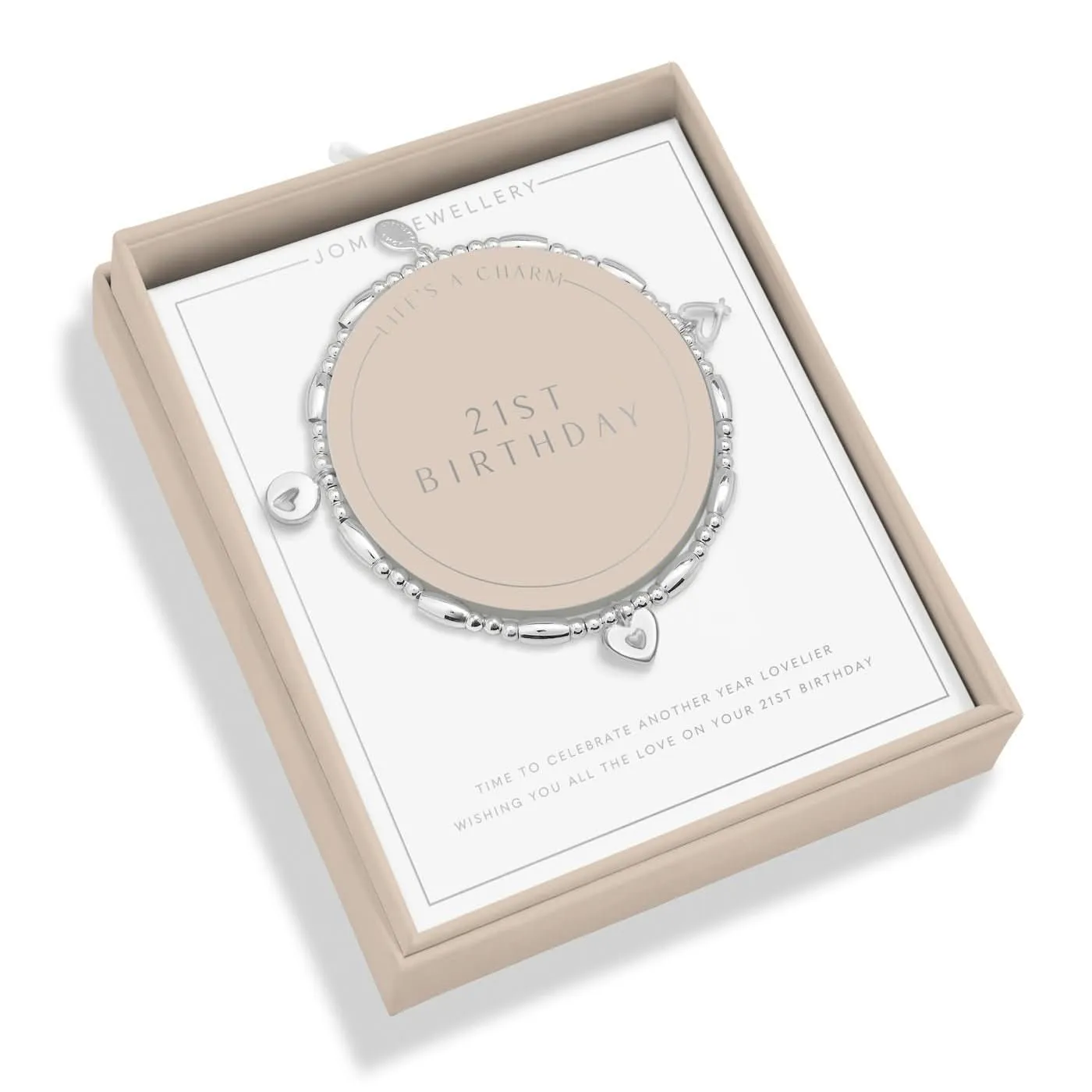 Life's A Charm 21st Birthday Silver Plated Bracelet 8131