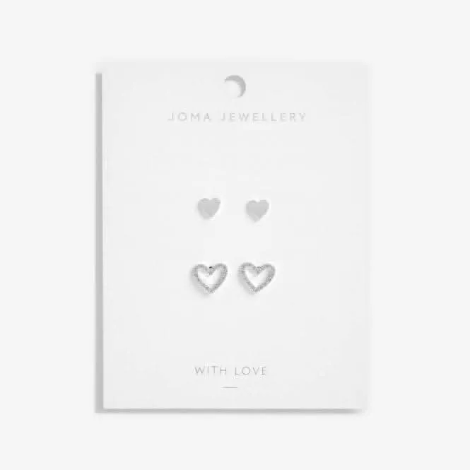 Lila Heart Earring Duo 5913