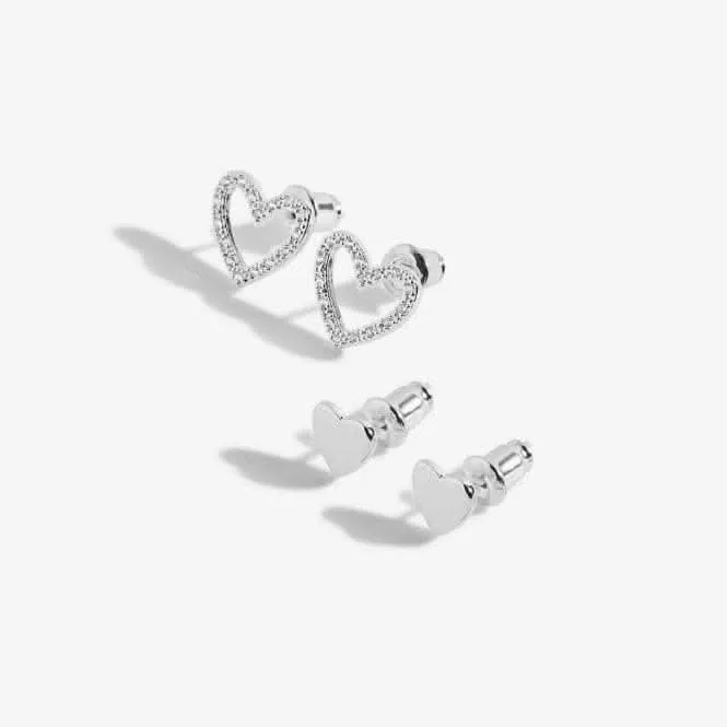 Lila Heart Earring Duo 5913
