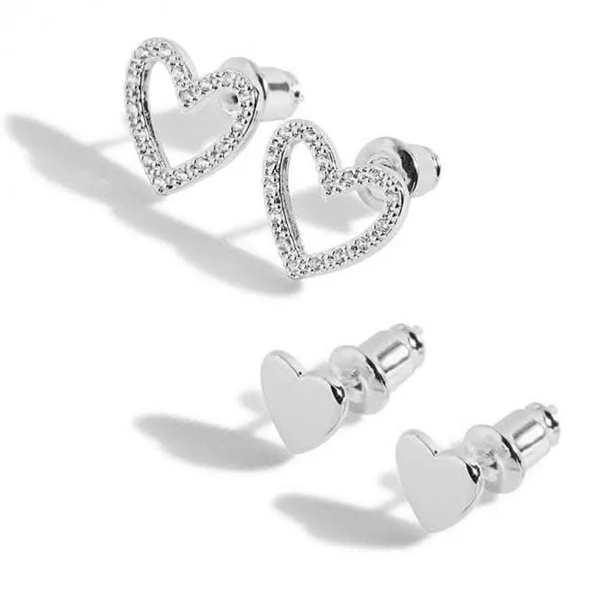 Lila Heart Earring Duo 5913