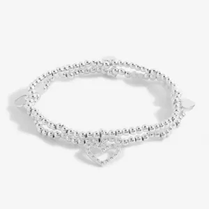 Lila Heart Layered Bracelet 5915