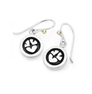 Linda Macdonald Cherish Sterling Silver 9ct Gold Drop Earrings