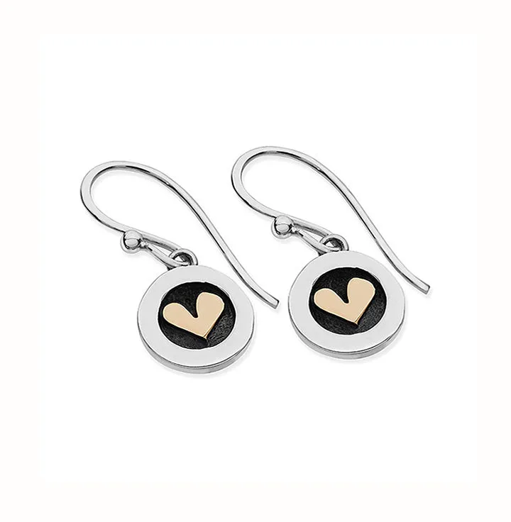 Linda Macdonald Meadow Sterling Silver 9ct Gold Drop Earrings