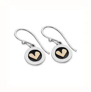 Linda Macdonald Meadow Sterling Silver 9ct Gold Drop Earrings