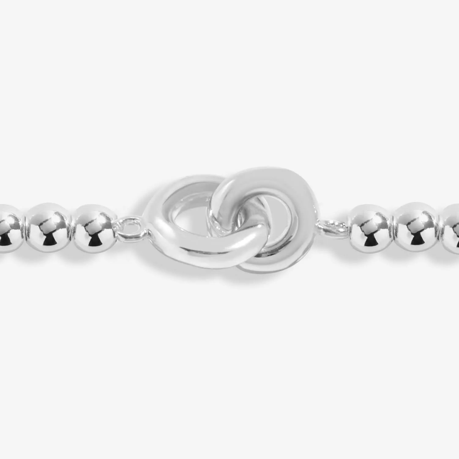 Linked Circles Silver Plated Anklet 8627