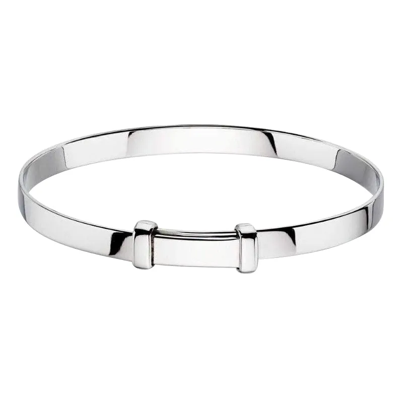 Little Star Cote Sterling Silver Christening Bangle