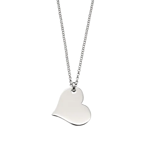 Little Star Sterling Silver Heart Nina Necklace