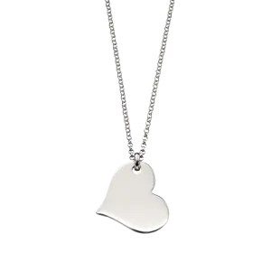 Little Star Sterling Silver Heart Nina Necklace