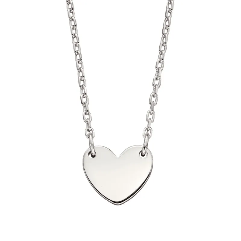 Little Star Sterling Silver Matilda Heart Adult Necklace