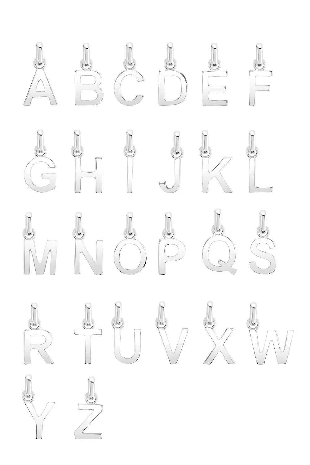 Little Star Sterling Silver Yellow Gold Plated Star Alphabet Letter Customisable Pendant