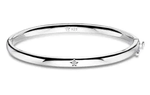 Little Star Xandra Sterling Silver Diamond Bangle