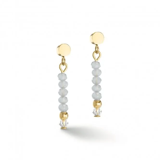 Little Twinkle Gold-Ice Blue Earrings 2033/21-0730
