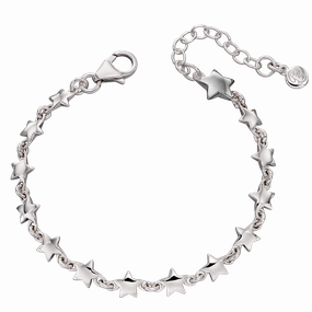 Little Star Sterling Silver Ariana Stars Childs Bracelet