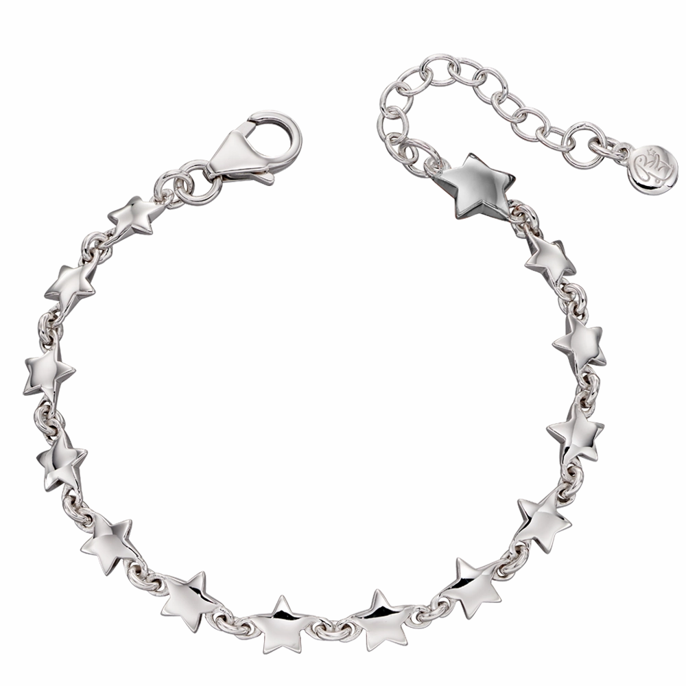 Little Star Sterling Silver Ariana Stars Childs Bracelet