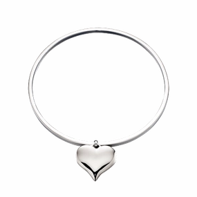 Little Star Sterling Silver Heart Tilda Bangle
