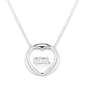 Love Hearts Sterling Silver "Girl" Necklace