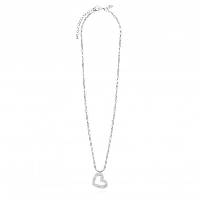 Lucia Lustre Heart Organic Pave Necklace 4800