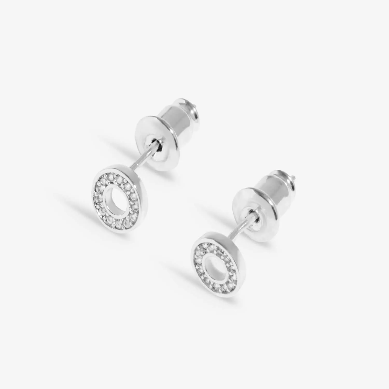 Lumia Circles Silver Plated Earrings 8652