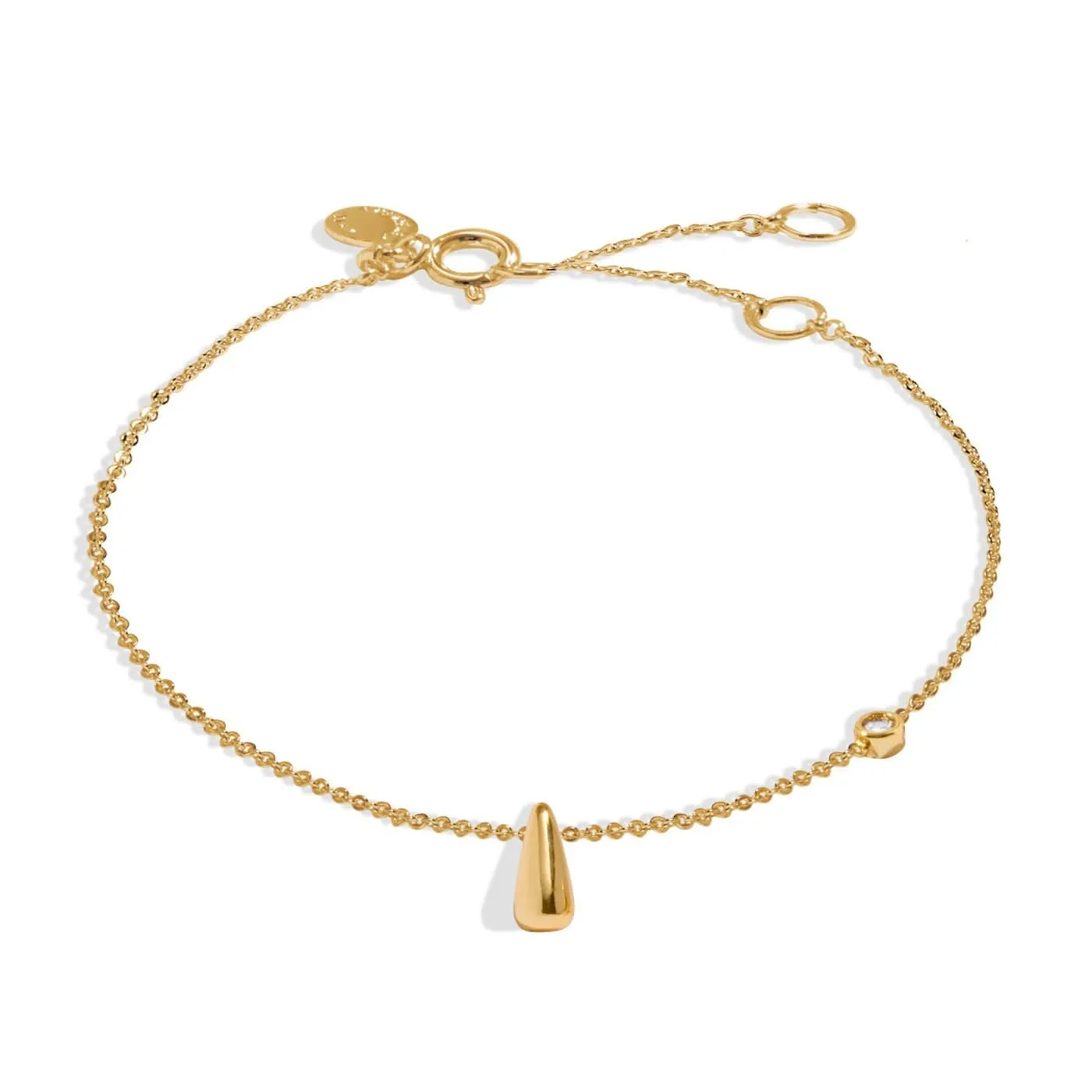 Lumia Drop Gold Plated Bracelet 8643