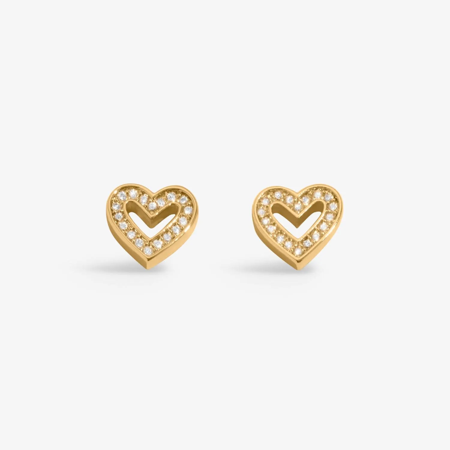 Lumia Heart Gold Plated Earrings 8648