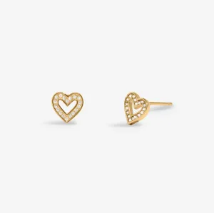 Lumia Heart Gold Plated Earrings 8648