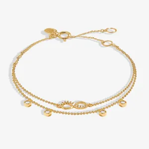 Lumia Infinity Gold Plated Bracelet 8641
