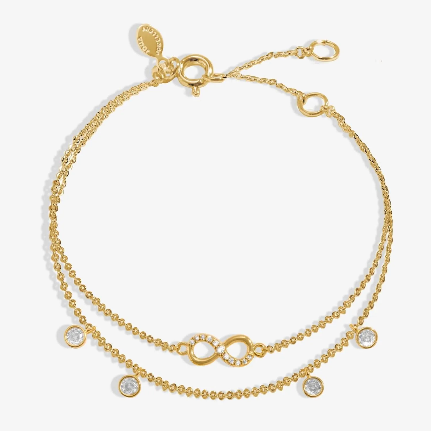 Lumia Infinity Gold Plated Bracelet 8641