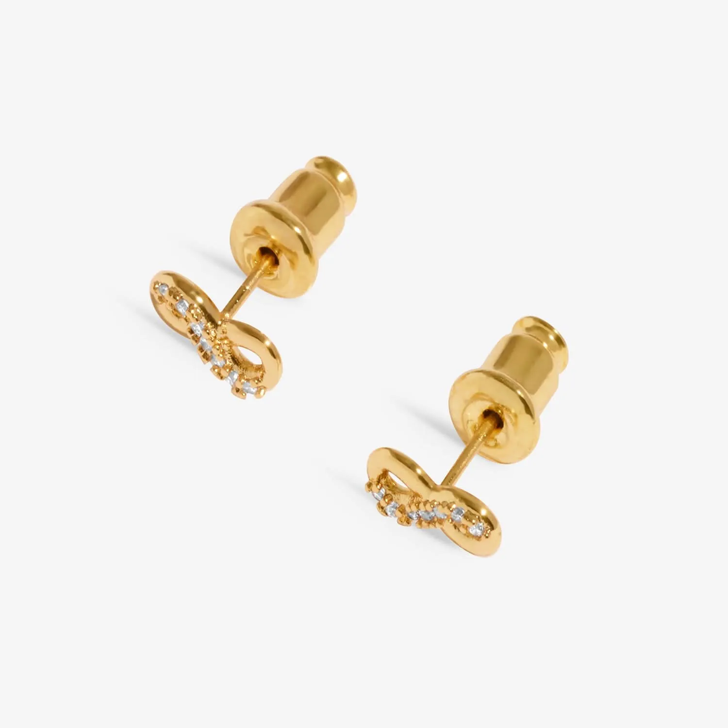 Lumia Infinity Gold Plated Earrings 8647