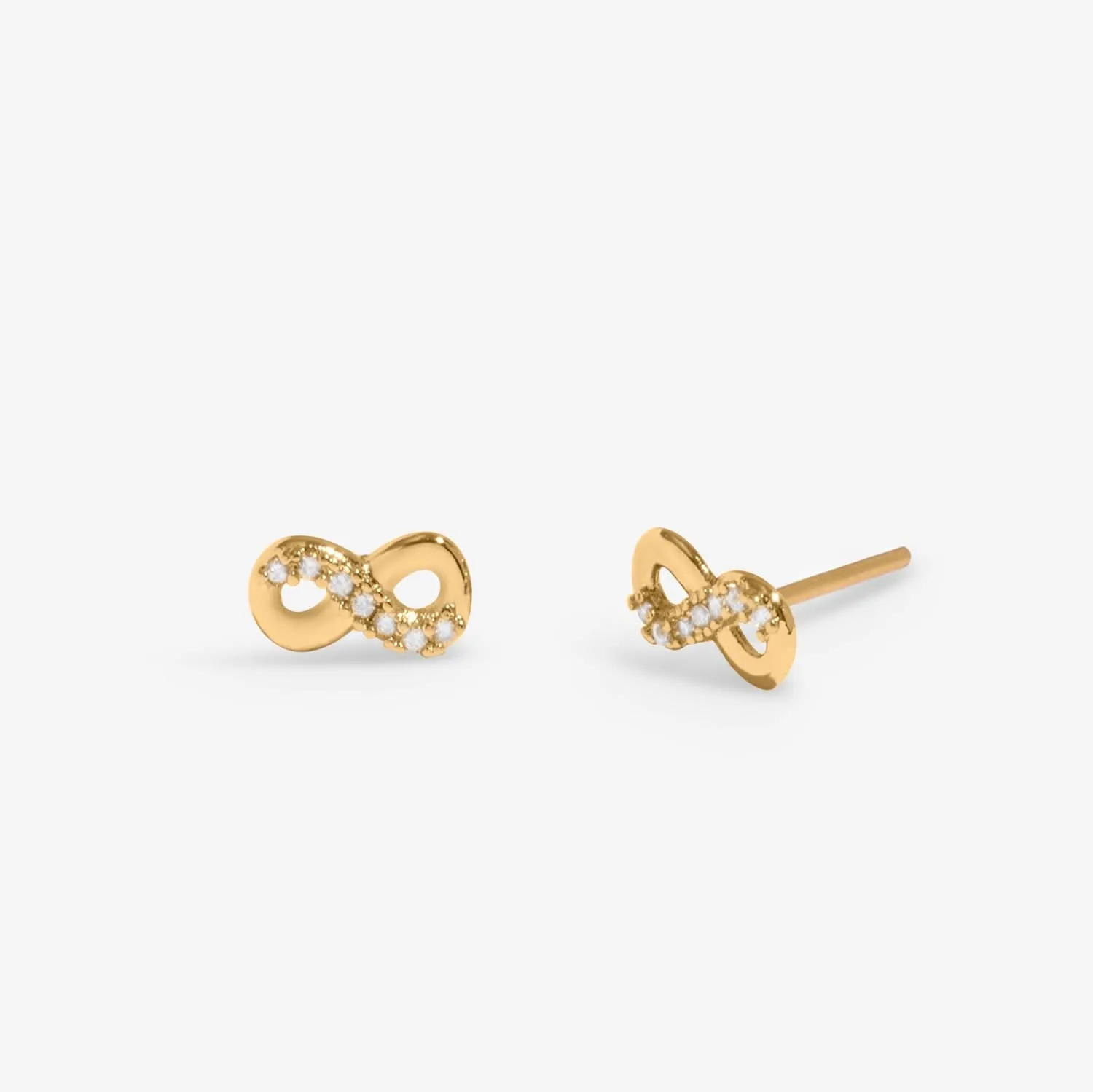 Lumia Infinity Gold Plated Earrings 8647