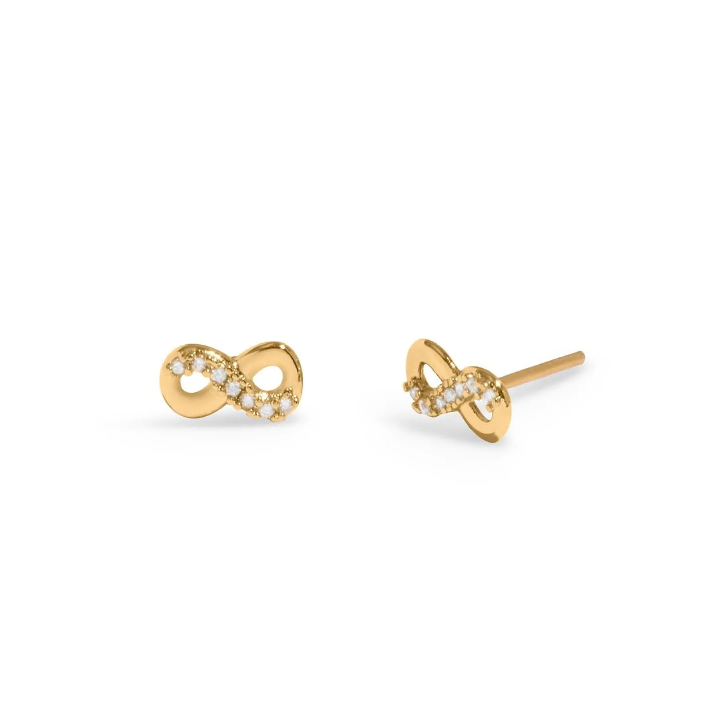 Lumia Infinity Gold Plated Earrings 8647