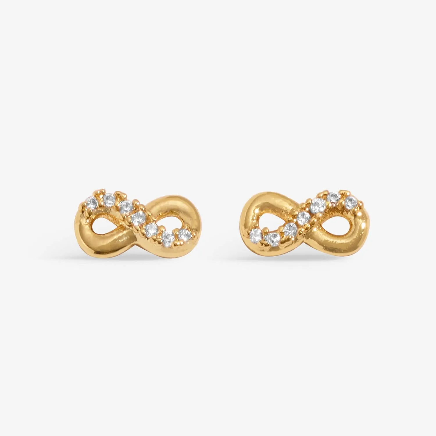 Lumia Infinity Gold Plated Earrings 8647