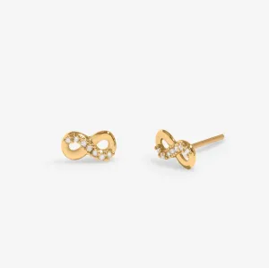 Lumia Infinity Gold Plated Earrings 8647