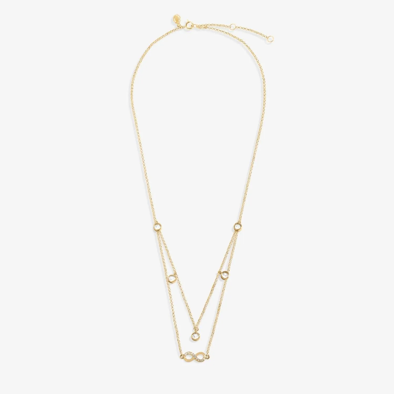 Lumia Infinity Gold Plated Necklace 8635