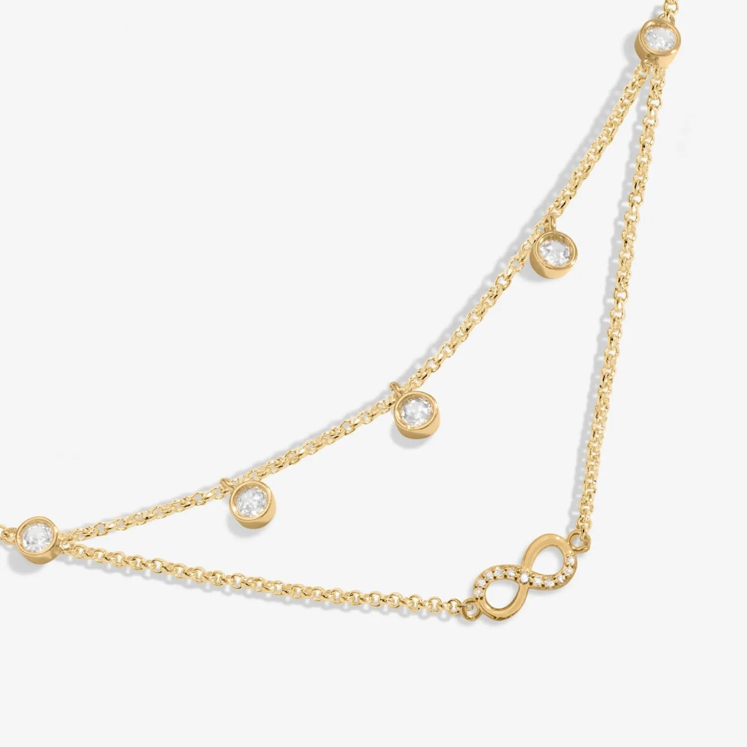 Lumia Infinity Gold Plated Necklace 8635