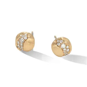 Marco Bicego Africa 18ct Yellow Gold Diamond Stud Earrings