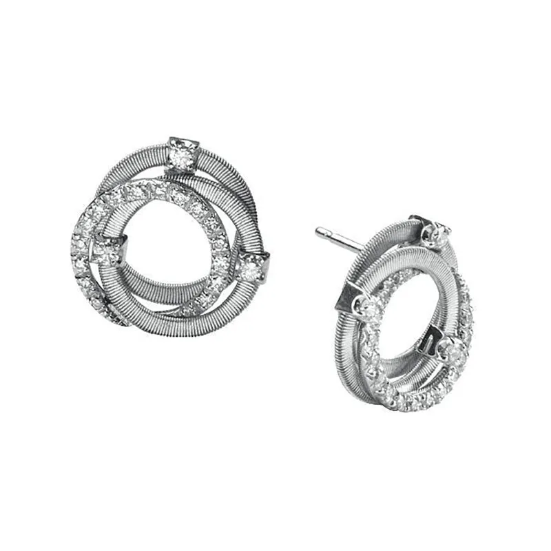 Marco Bicego Goa 18ct White Gold 0.42ct Diamond Earrings