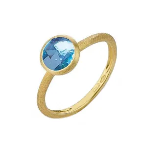 Marco Bicego Jaipur 18ct Yellow Gold Blue Topaz Ring D