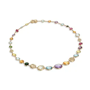 Marco Bicego Jaipur 18ct Yellow Gold Mixed Multi Stone Necklace