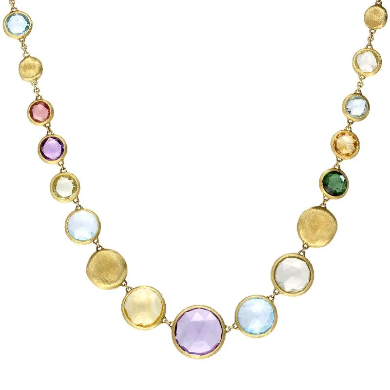 Marco Bicego Jaipur 18ct Yellow Gold Mixed Multi Stone Necklace
