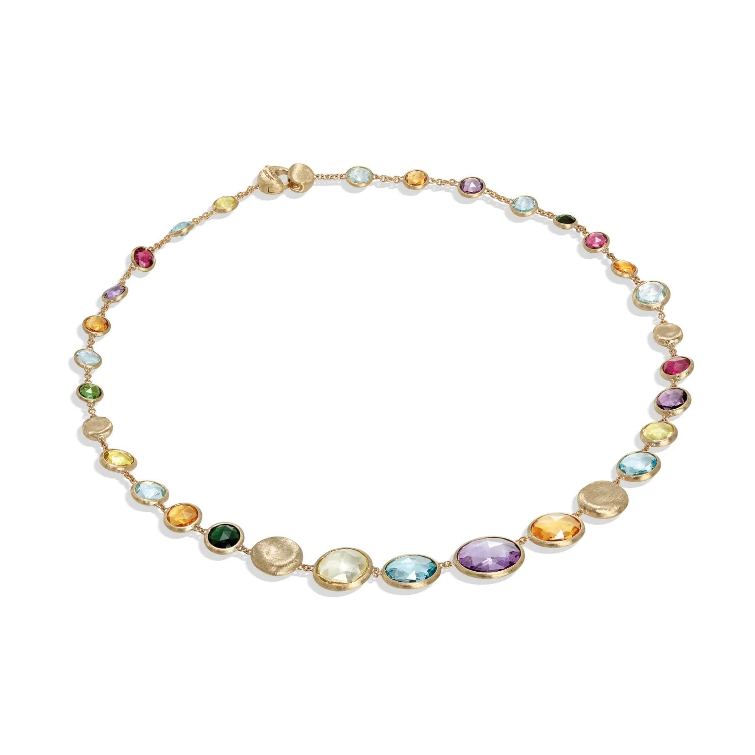 Marco Bicego Jaipur 18ct Yellow Gold Mixed Multi Stone Necklace