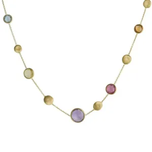 Marco Bicego Jaipur 18ct Yellow Gold Mixed Stone Necklace D