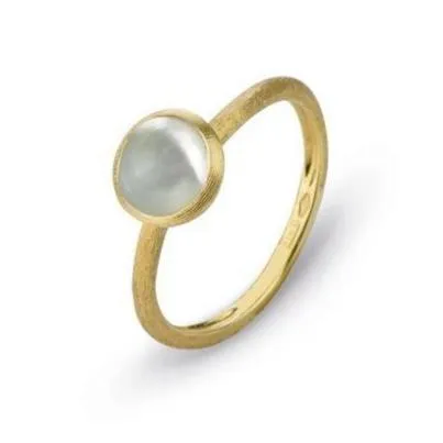 Marco Bicego Jaipur 18ct Yellow Gold Mother of Pearl Stacking Ring