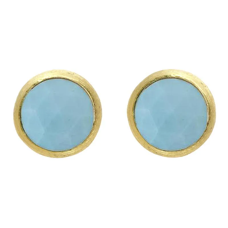 Marco Bicego Jaipur 18ct Yellow Gold Turquoise Stud Earrings
