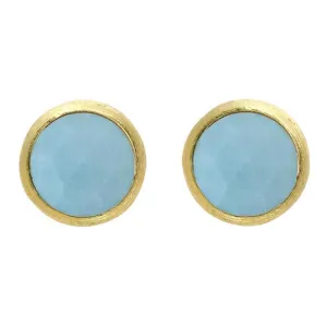 Marco Bicego Jaipur 18ct Yellow Gold Turquoise Stud Earrings
